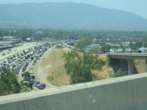 it's like a river... of cars